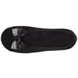 Chaussons ballerines Femme Nœud Bijou Noir