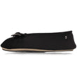 Chaussons ballerines Femme Nœud Bijou Noir
