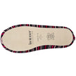 Chaussons ballerines Femme Grand Nœud Rayures rosées