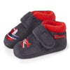 Chaussons bottillons velcro Enfant Marine Tortue gris Isotoner