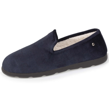 Chaussons charentaises Homme Marine Sherpa - Isotoner