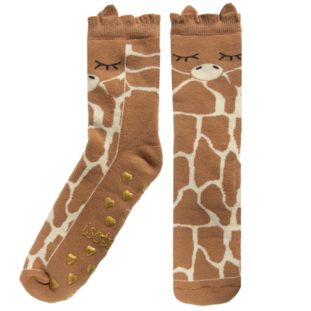 Chaussettes antidérapantes Girafe 5/8ans - Isotoner