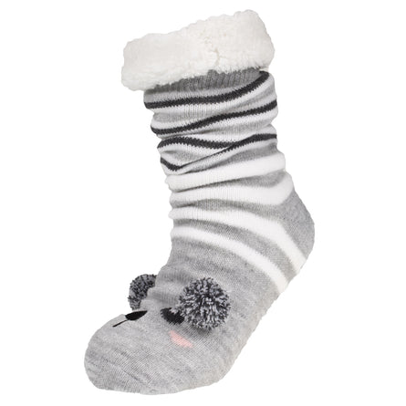 Chaussettes Femme pompons Ours - Isotoner