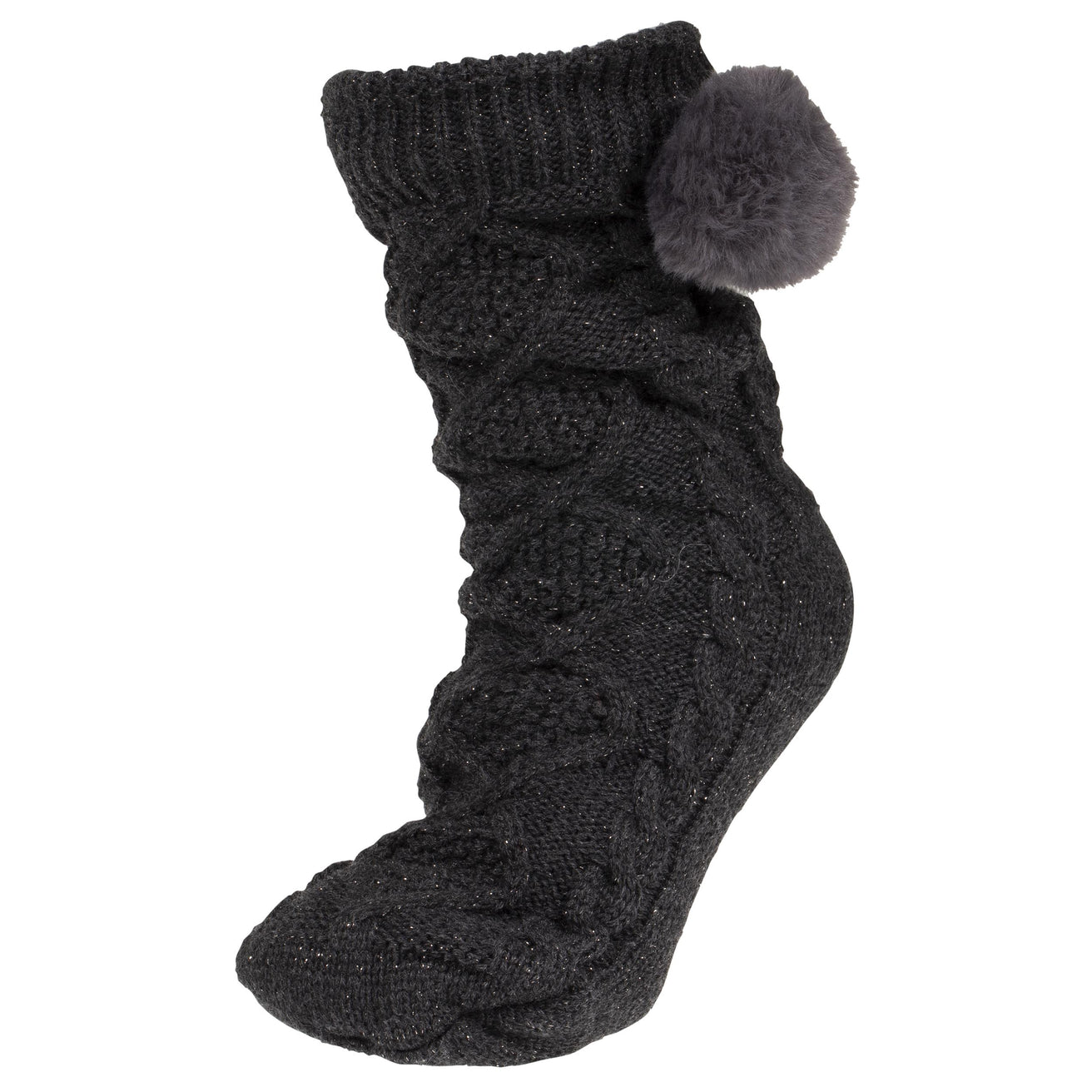 Chaussettes Femme Torsadées Pompon