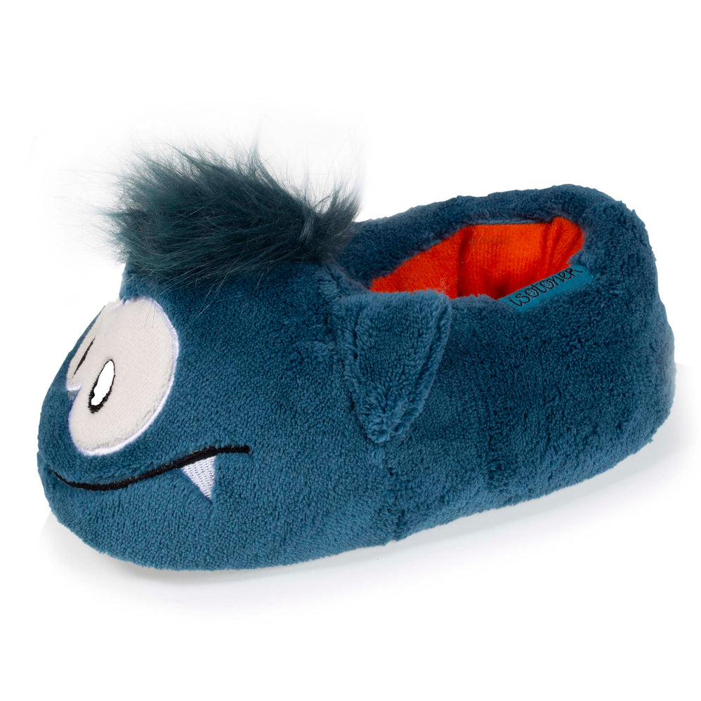 Chaussons slippers 3D monstre Bleu - Isotoner