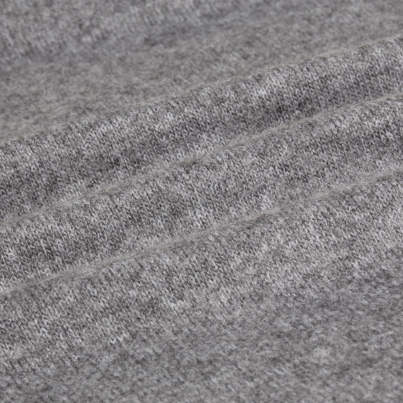 T-shirt col carré Femme Gris chiné