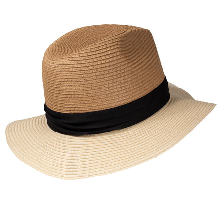 Chapeau fedora noué Noir - Isotoner