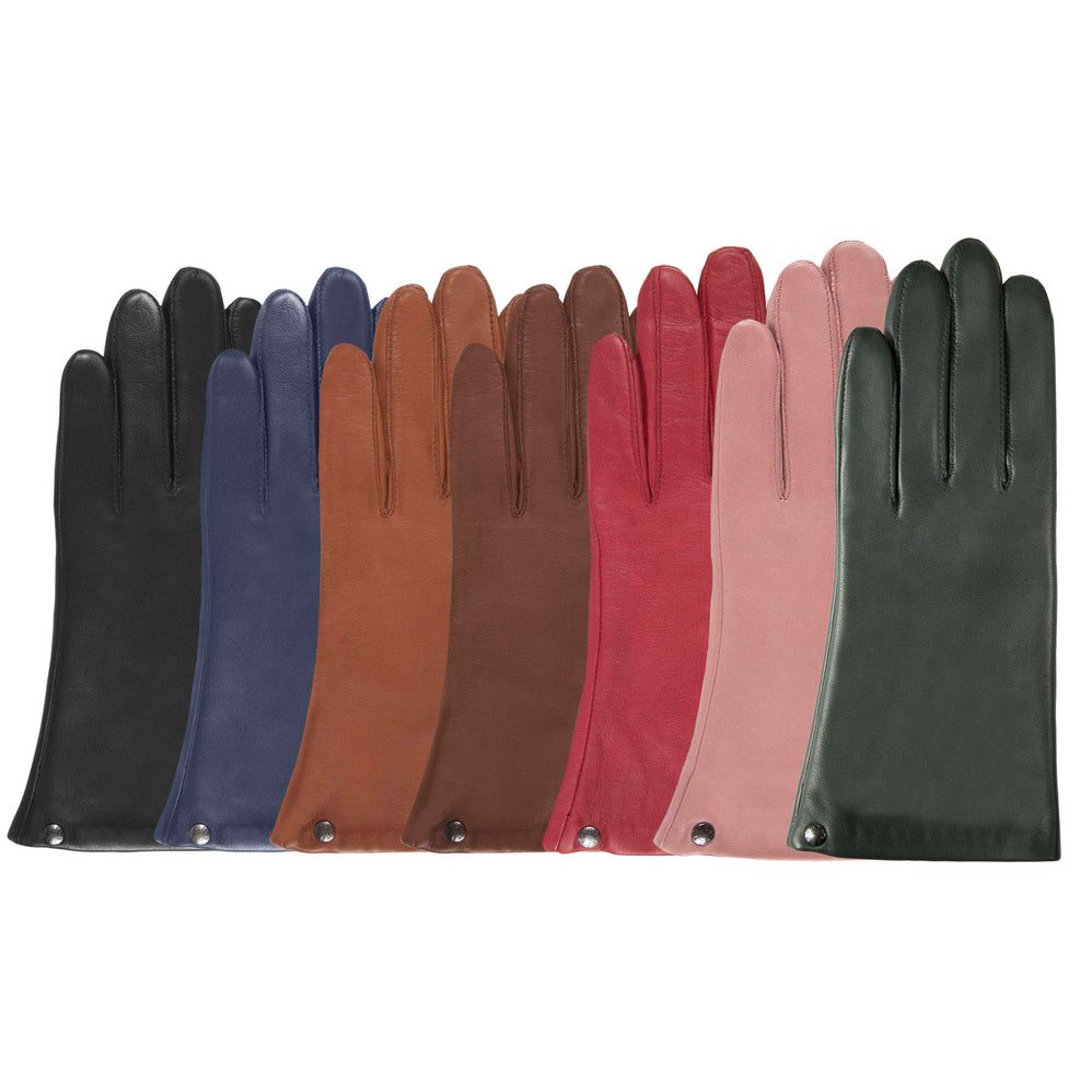 Gants Femme cuir doublé soie Sapin - Isotoner