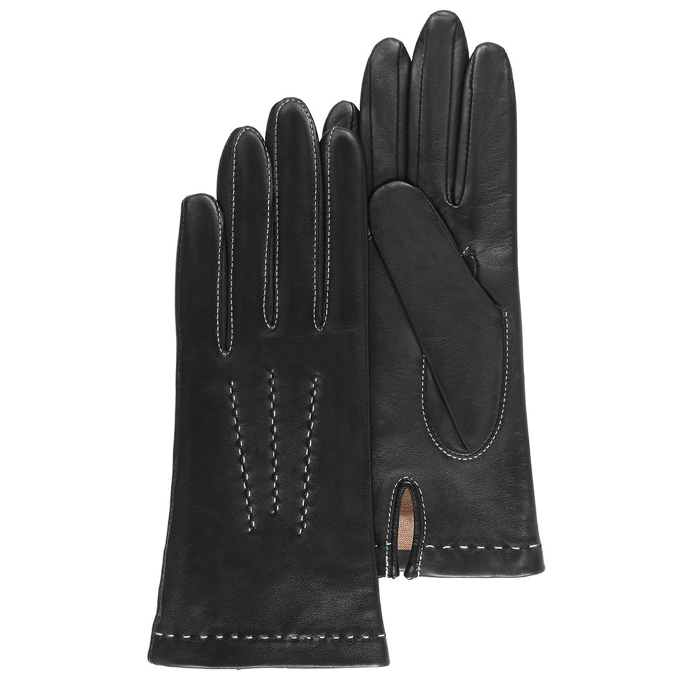 Gants Femme cuir d'agneau Noir - Isotoner