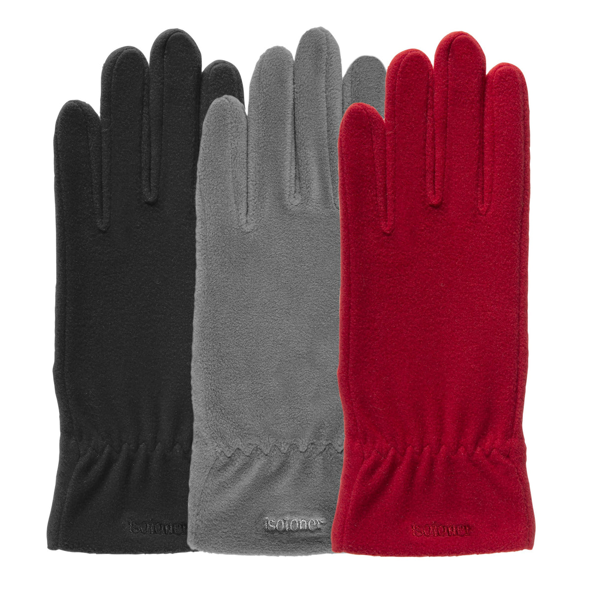 Guantes Mujer polar elástico Rojo