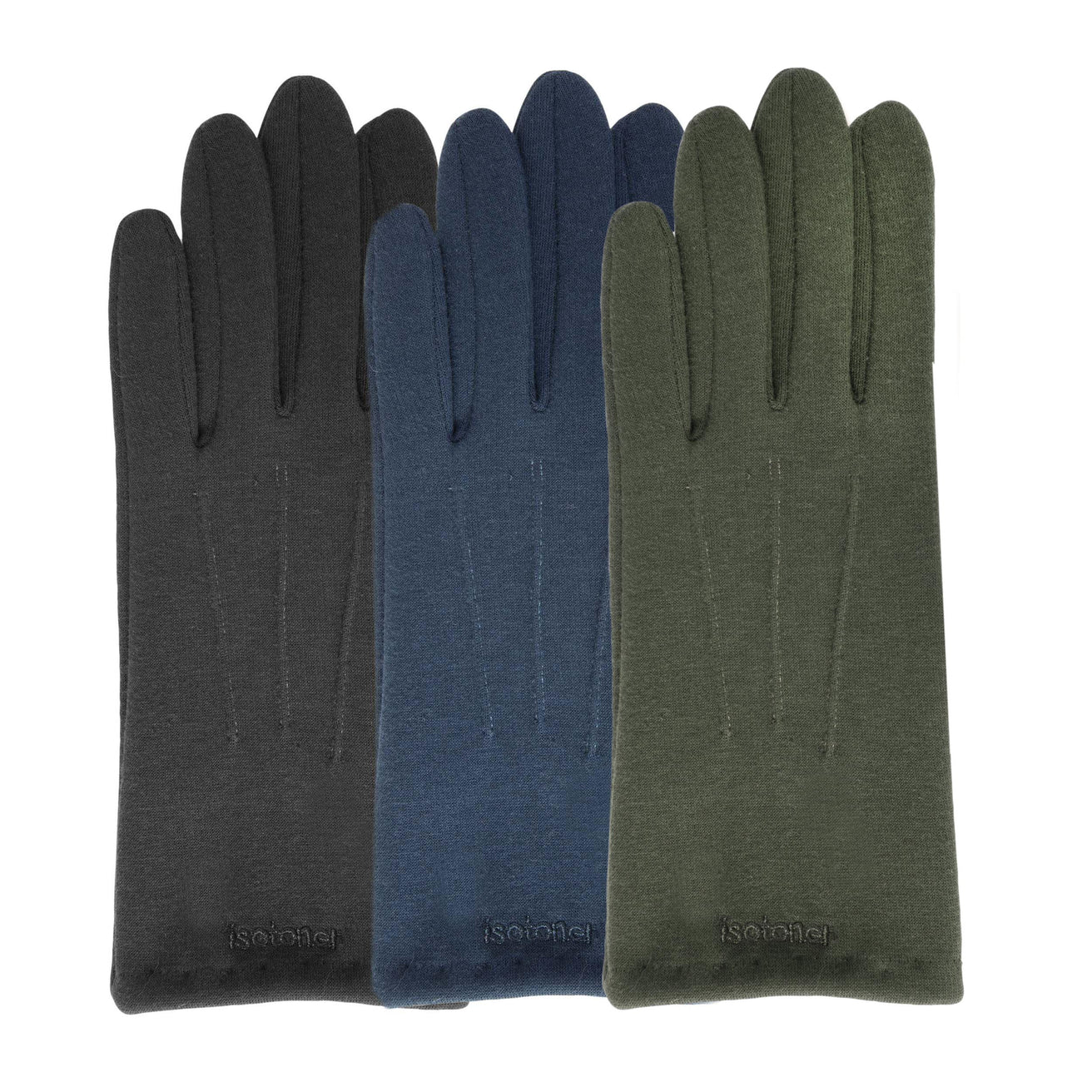 Gants Femme tissu tactiles Noir