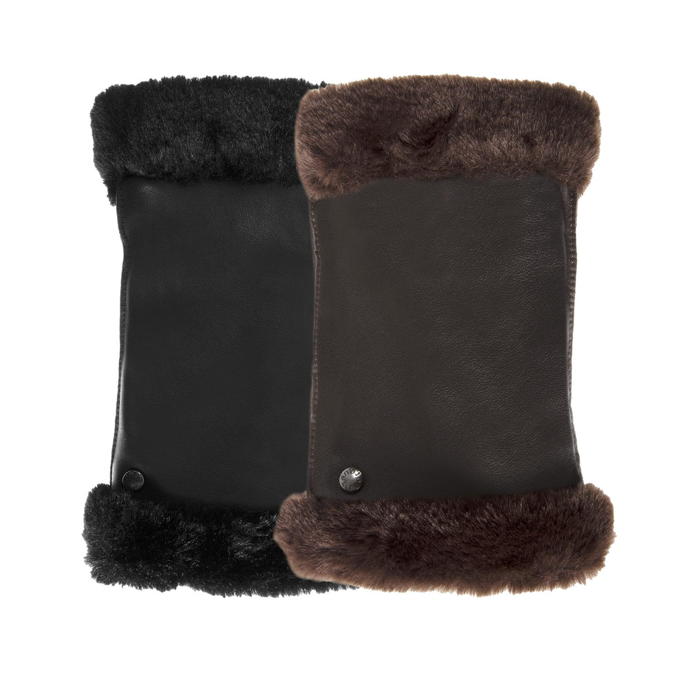 Mitaines Femme cuir d’agneau Noir - Isotoner