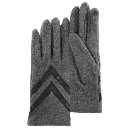 Gants Femme tactiles laine Gris chiné - Isotoner