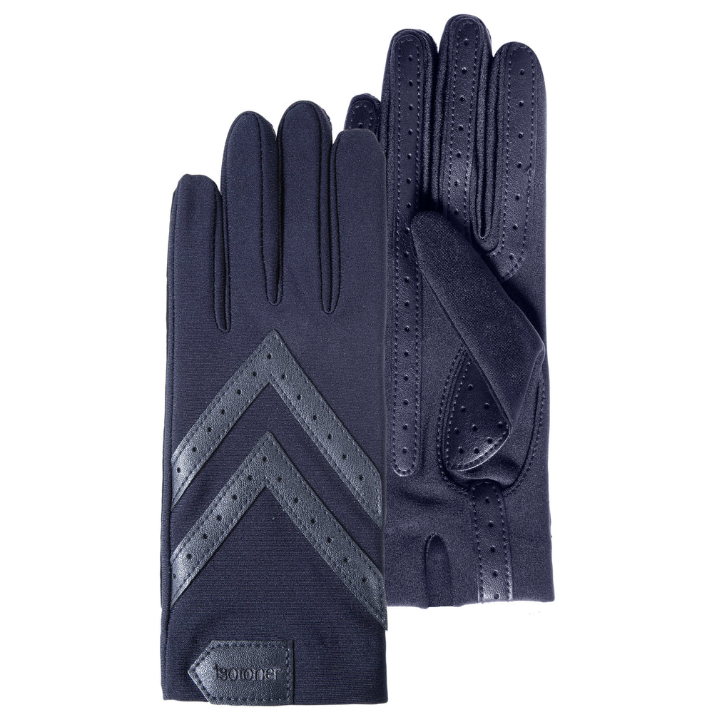 Gants Femme tissu extensible recyclé Bleu - Isotoner