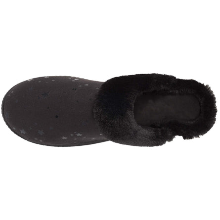Chaussons mules Femme Talon Etoiles Noir - Isotoner