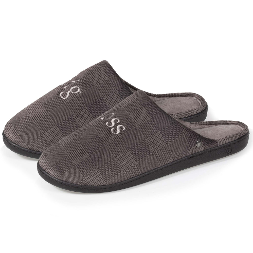 Zapatillas de casa Chinelas Hombre Gris Big Boss - Isotoner