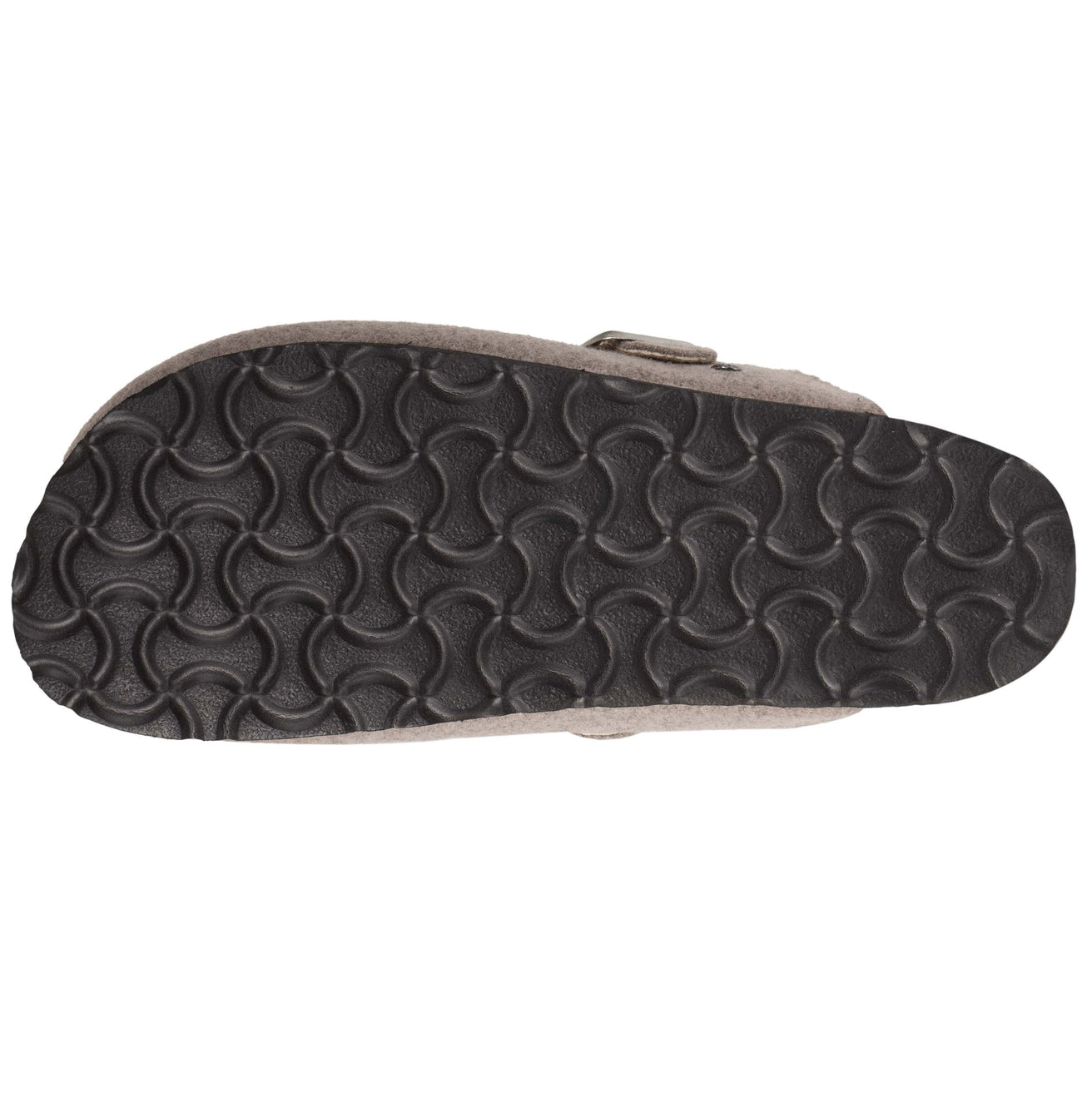 Chaussons sabots Femme Feutrine Taupe Chiné