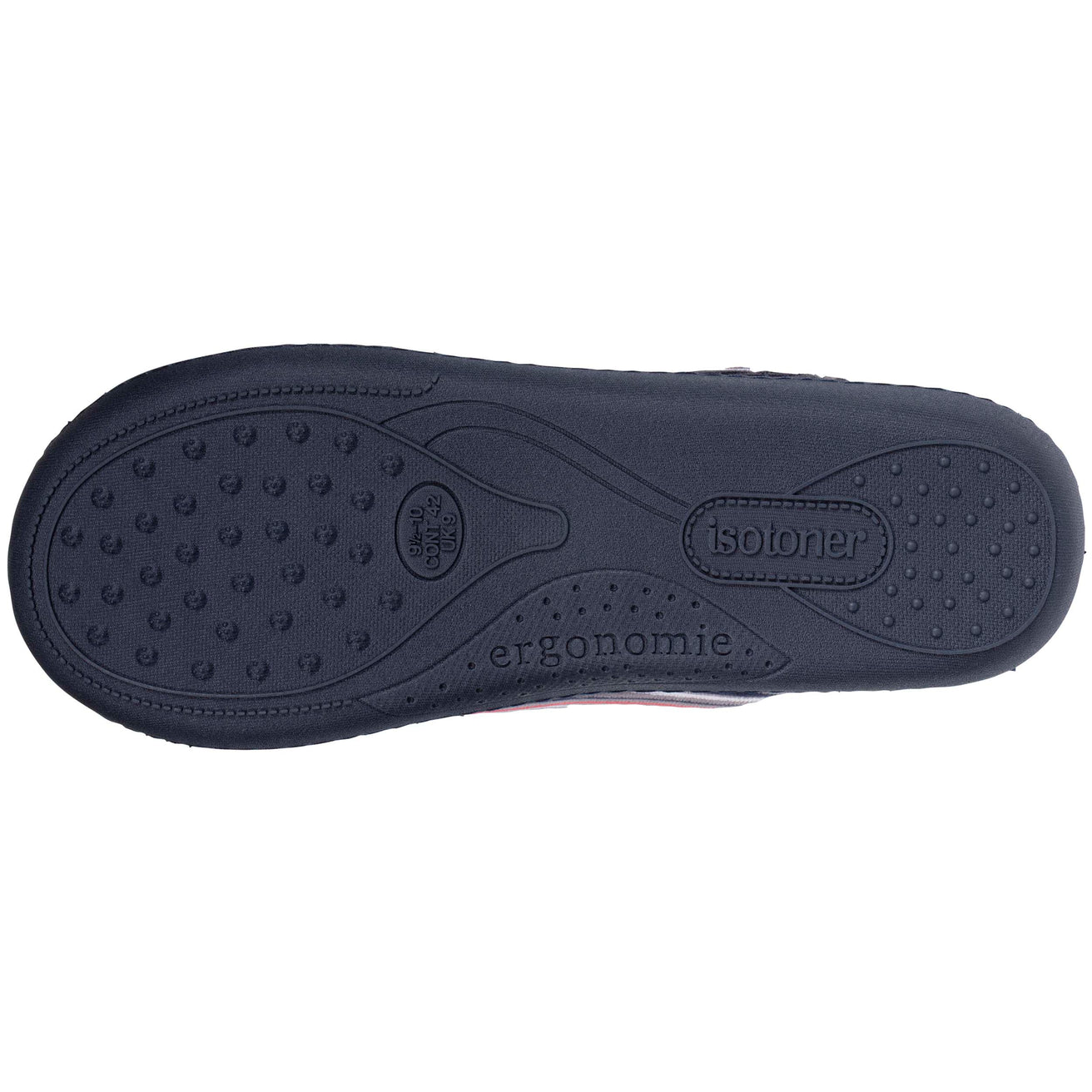 Chaussons mules Homme Rayures bleues