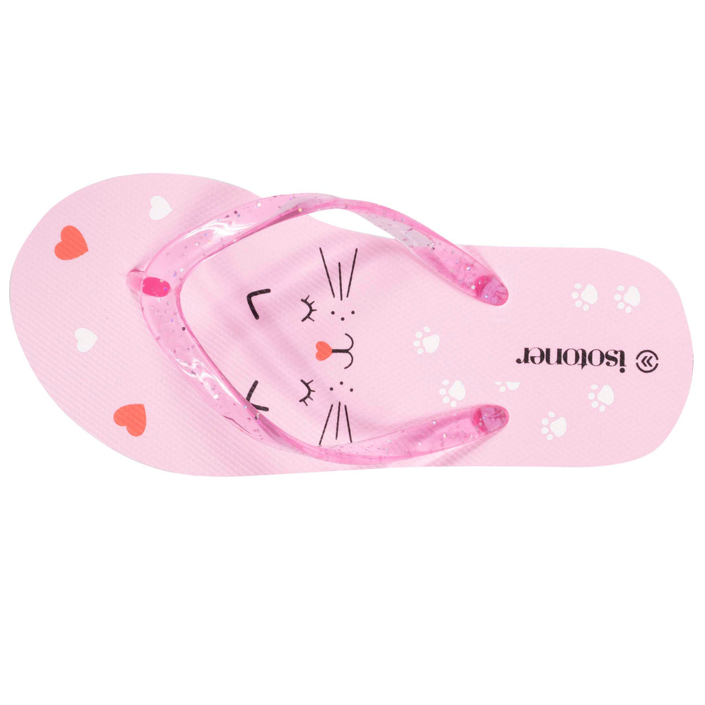 Chanclas Niños Gato Rosa - Isotoner