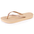 Tongs Femme tige paillettes Beige