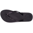 Tongs Femme tige paillettes Noir