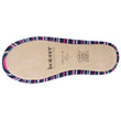 Chaussons ballerines Femme Rayures Bleues