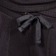 Pantalón largo Mujer malla acanalado Negro