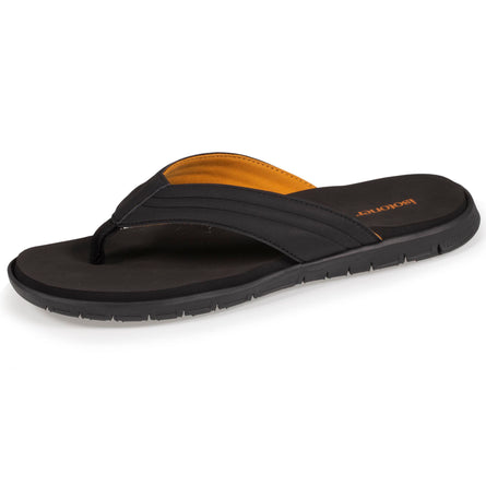 Tongs sport Homme confort Noir - Isotoner