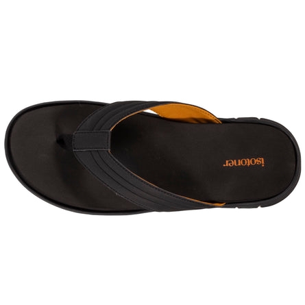 Tongs sport Homme confort Noir - Isotoner